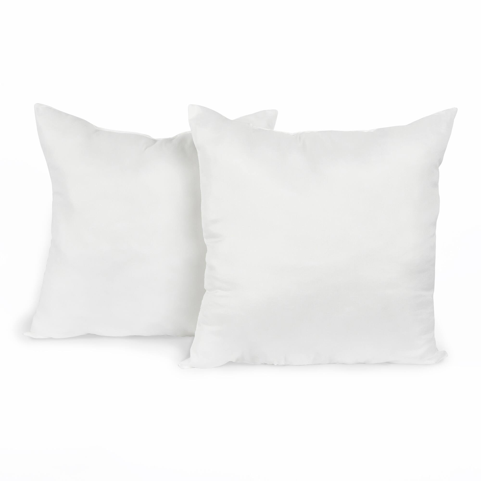Pack of 2 Decorative Pillow Cushion Inserts, 21" x 21" White Bed Bath & Beyond 35151245
